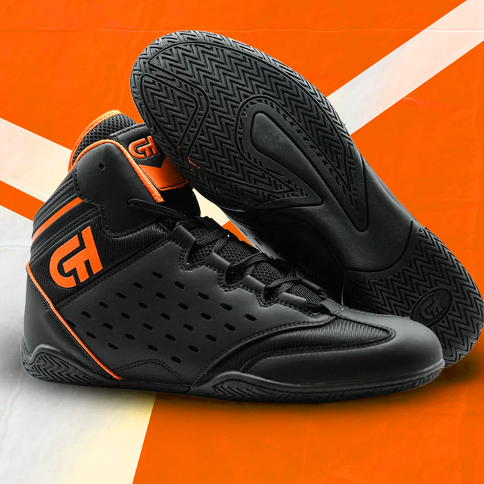 Revival Wrestling Shoe Black/Orange